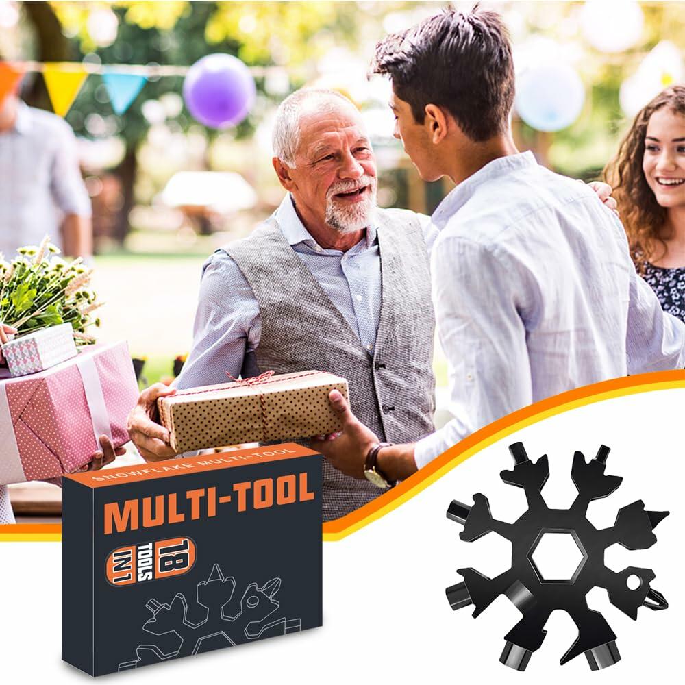 18 in 1 Multi Tool Black Stocking Stuffers Gifts for Men Dad