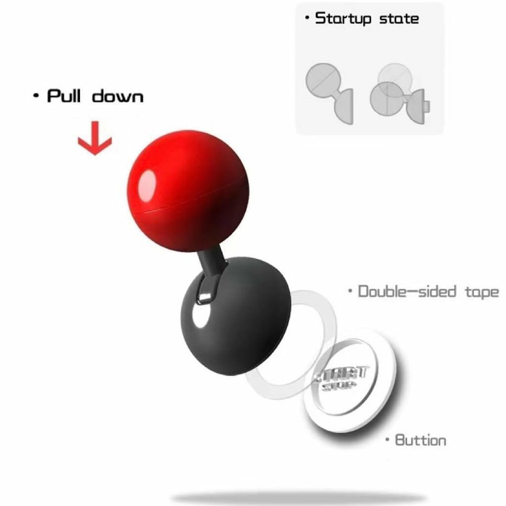 Car Push to Start Button Rocker Car One Button  (Red)