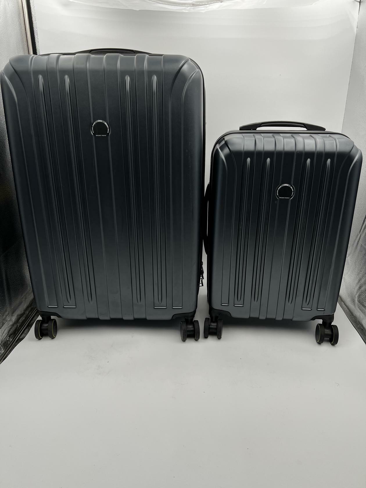 [Like_new] Delsey Paris Accelerate 2-Piece 30" & 22" CarryOn Hardside Luggage Set Dark Gray