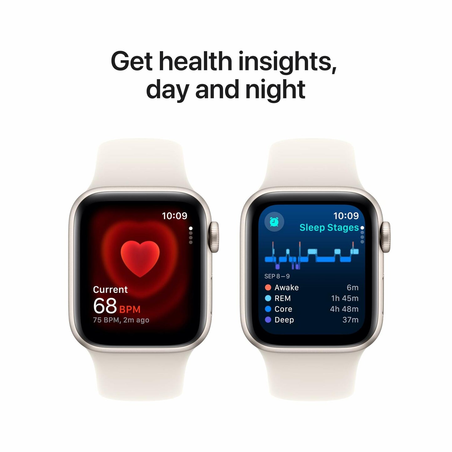 [Like_new] Apple Watch SE (2nd Gen) [GPS 40mm] Starlight Aluminum Case - No Band Included