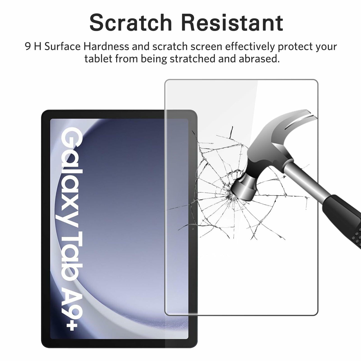CoBak 2 Pack Screen Protector for Samsung Galaxy Tab A9 Plus 10.9 Inch 2023,