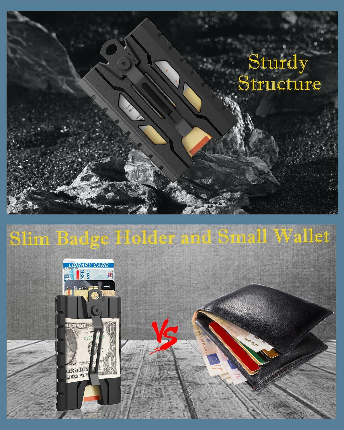Badge Holder ID Card Holder: Stocking Stuffers for Men Lanyard with ID Holder