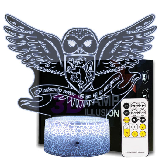 QIANFUN Hedwig Owl Night Light, Niglt Light for Harry Fans (Hedwig)
