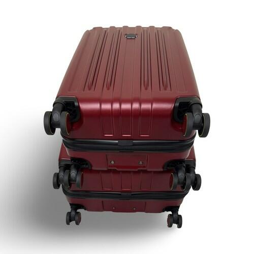 [Like_new] Delsey Paris Accelerate 2-Piece 30" & 22" Carry-On Hardside Luggage Set in Red