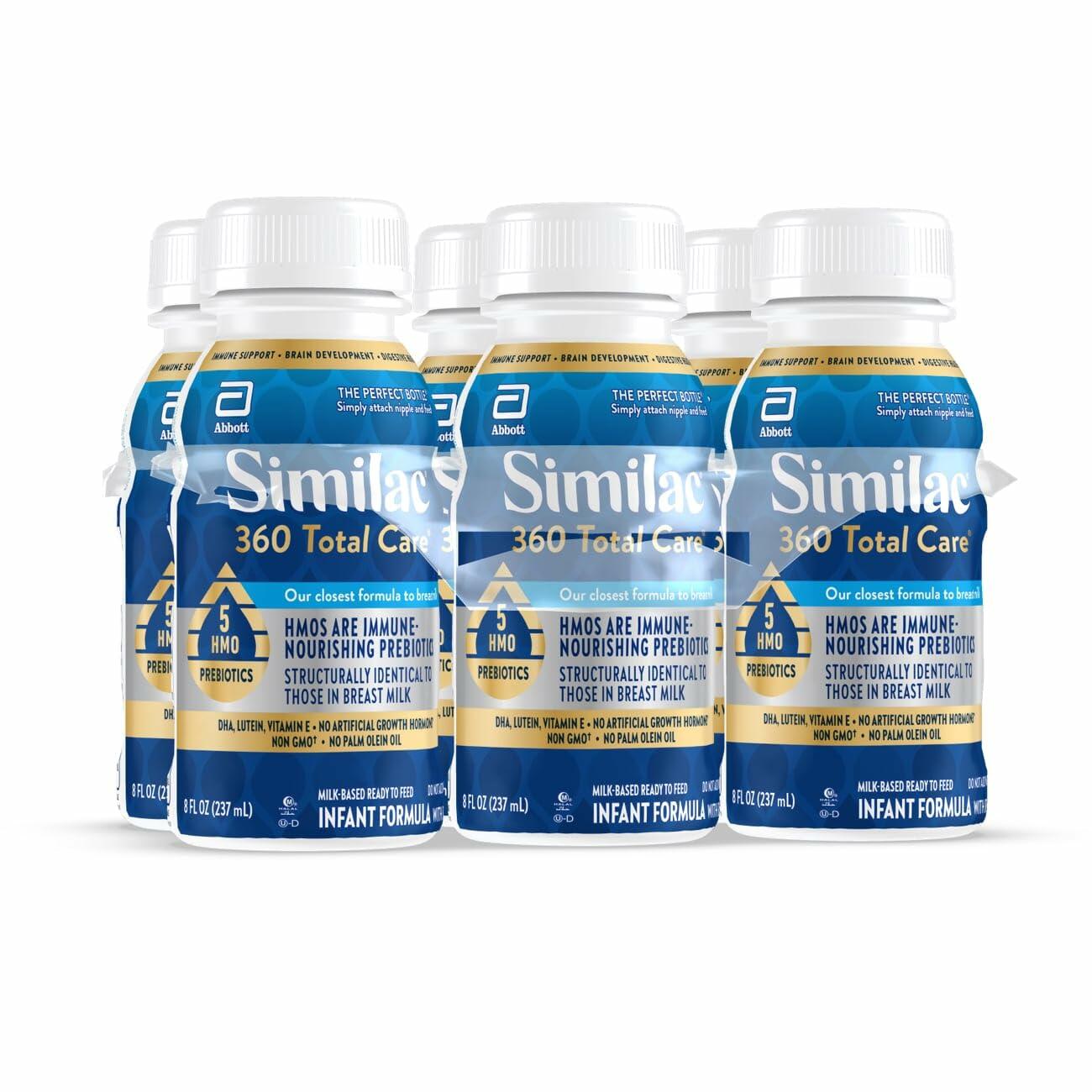 BestBy09/25 Similac 360 Total Care Formula, 8-fl-oz Bottle, Pack of 6