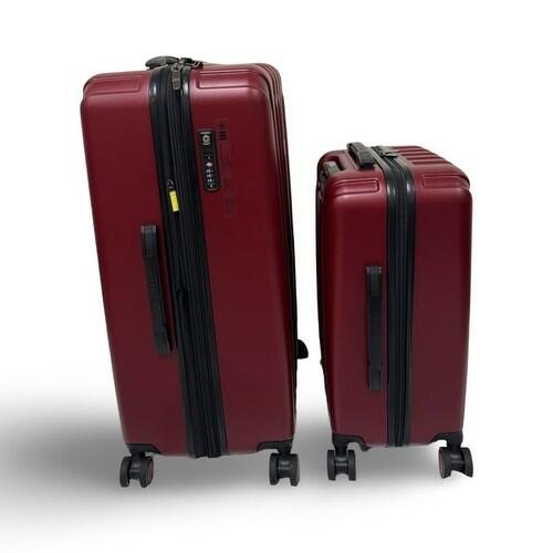 [Like_new] Delsey Paris Accelerate 2-Piece 30" & 22" Carry-On Hardside Luggage Set in Red