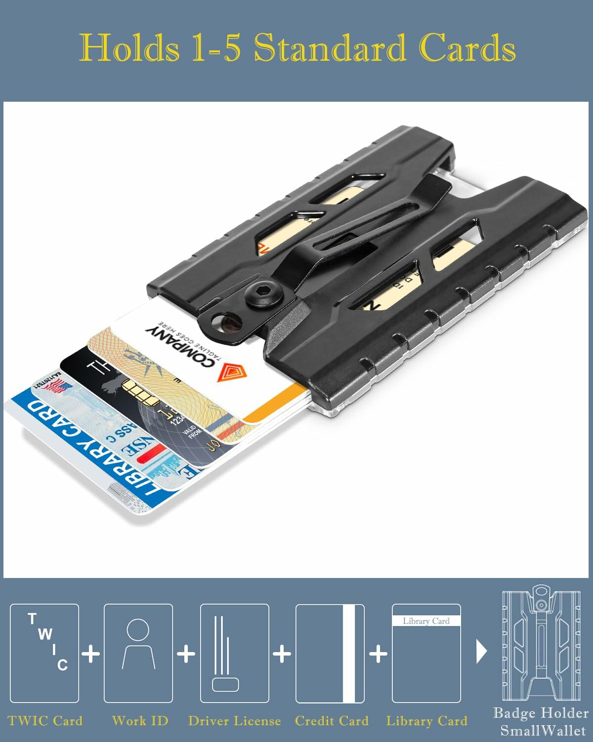 Badge Holder ID Card Holder: Stocking Stuffers for Men Lanyard with ID Holder