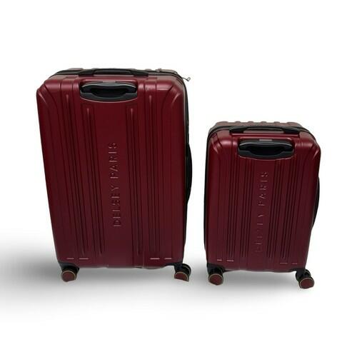 [Like_new] Delsey Paris Accelerate 2-Piece 30" & 22" Carry-On Hardside Luggage Set in Red