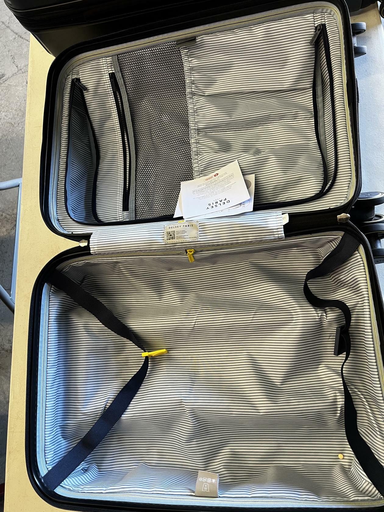 [Like_new] Delsey Paris Accelerate 2-Piece 30" & 22" CarryOn Hardside Luggage Set Dark Gray