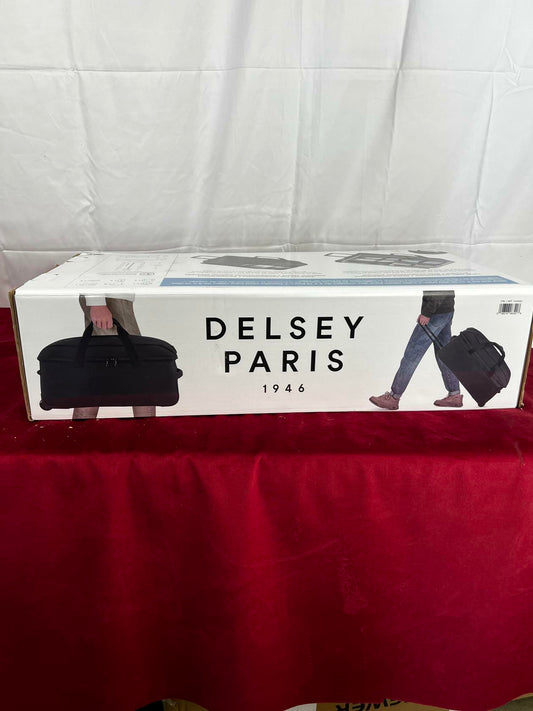[Like_new] Delsey Paris 28" Torrent Black Collapsible Rolling Duffel Travel Outdoor