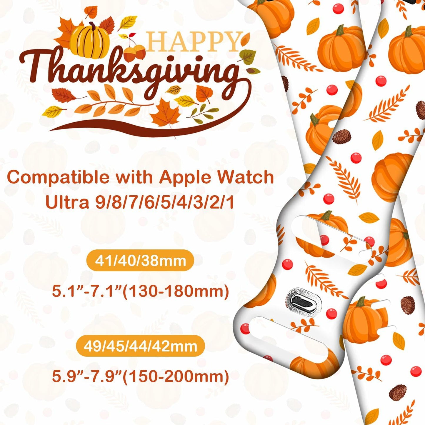 Christmas Halloween Watch Band Compatible with Apple Watch Band