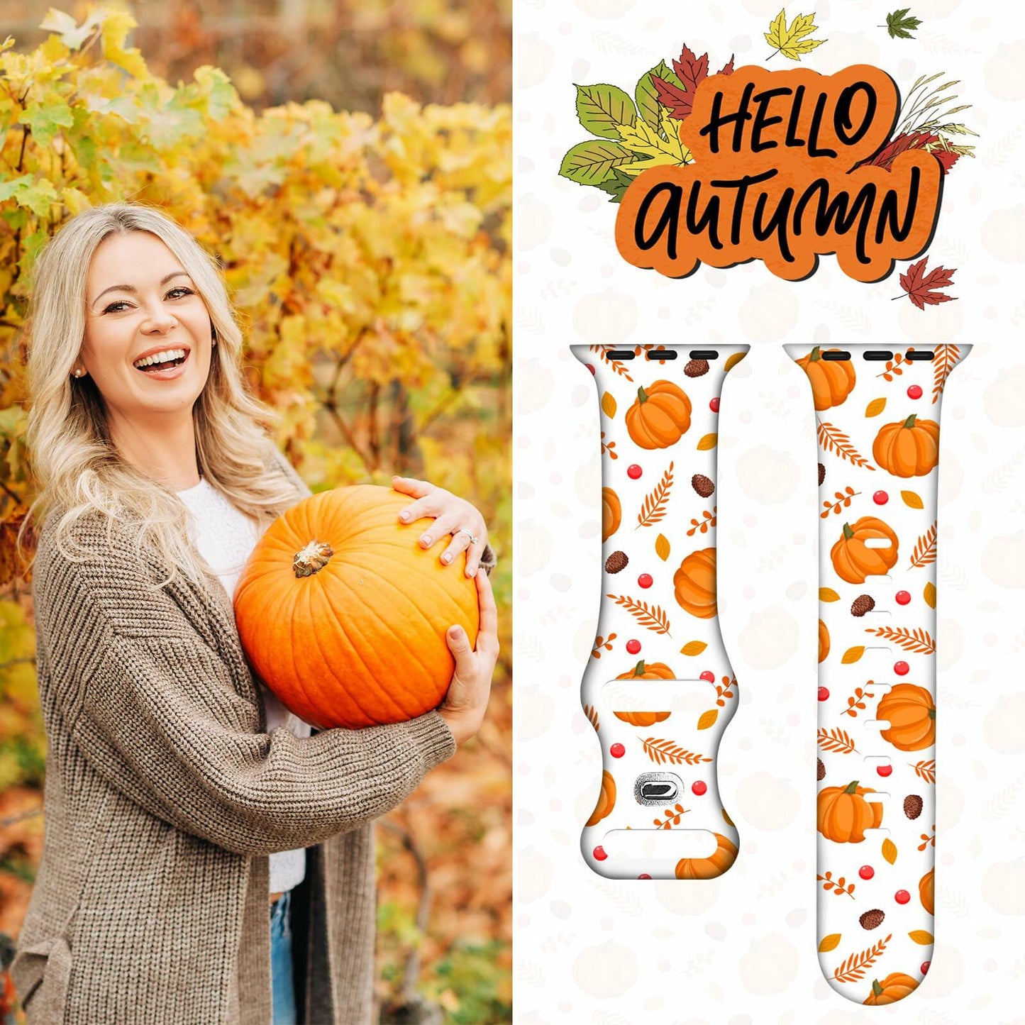 Christmas Halloween Watch Band Compatible with Apple Watch Band