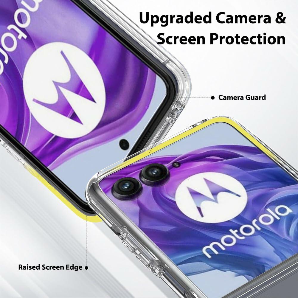 Sucnakp Clear TPU Case for Motorola Razr+ 2024 with TPU Bumper – YKL Clear