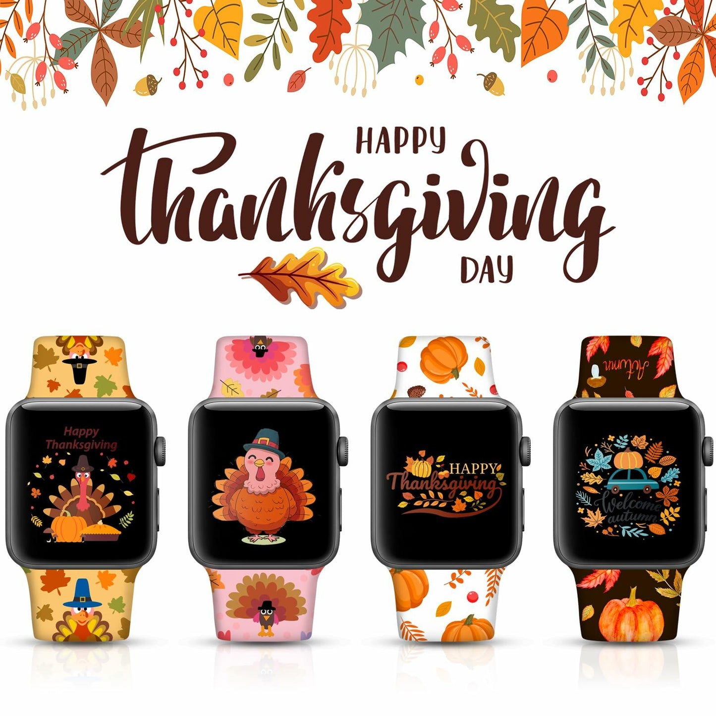 Christmas Halloween Watch Band Compatible with Apple Watch Band