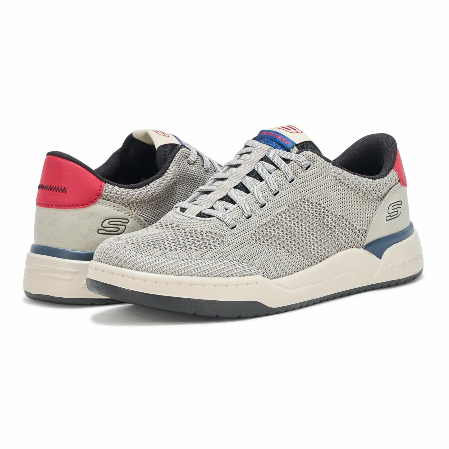 Skechers Corliss-Dorset Men's Sneaker Cement Size 9.5 – Relaxed Fit, Vegan