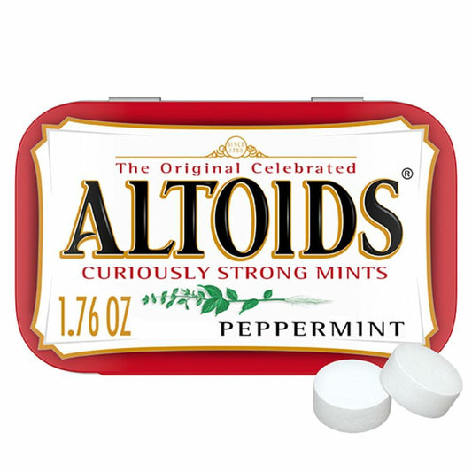Altoids Peppermint Mints 1.76 oz Tins – Pack of 12