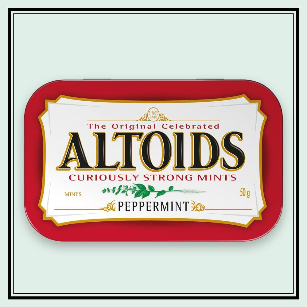 Altoids Peppermint Mints 1.76 oz Tins – Pack of 12