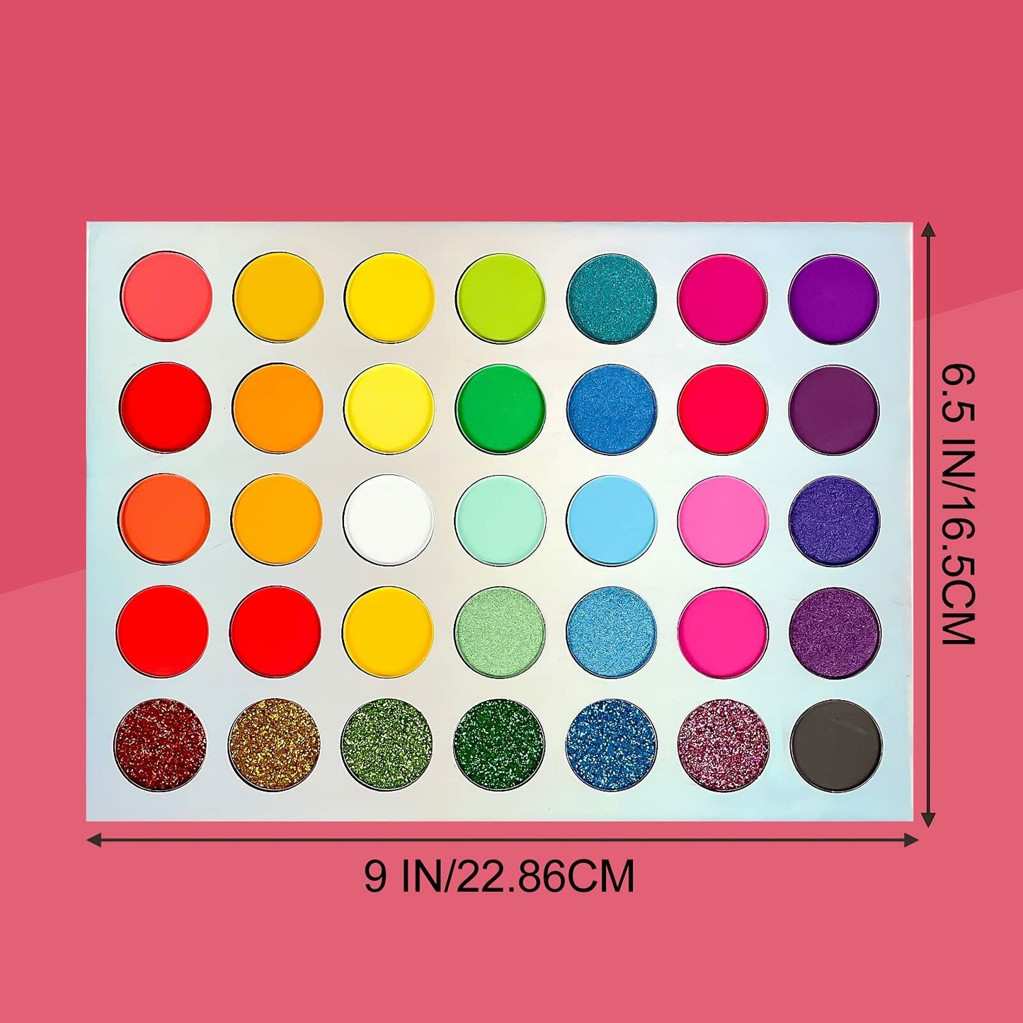 Jutoe 35-Color Eyeshadow Palette – Matte, Shimmer, Waterproof, Long-Lasting