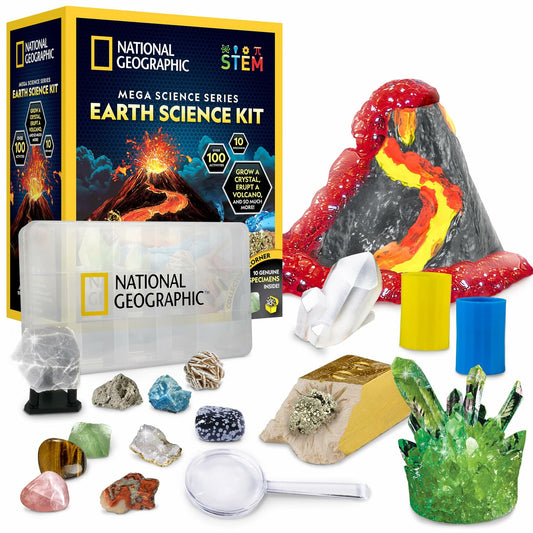 National Geographic Earth Science Kit – 100+ Experiments, STEM, Ages 8+