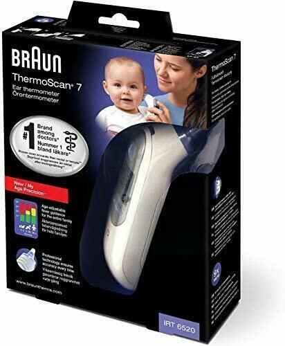 Braun ThermoScan 7 IRT6520 Thermometer + 40 Lens Filters – New Sealed