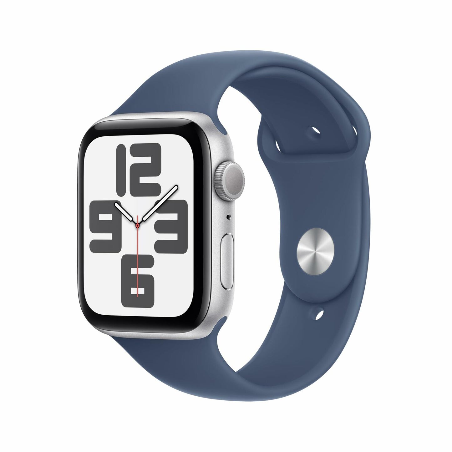 Apple Watch SE 2nd Gen GPS 44mm Silver w/ Denim Band S/M