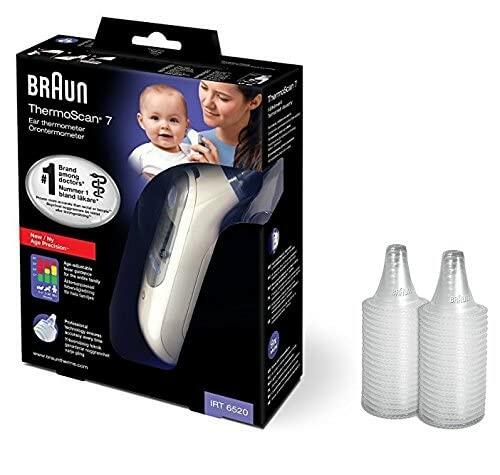 Braun ThermoScan 7 IRT6520 Thermometer + 40 Lens Filters – New Sealed