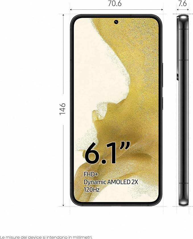 [Good] Samsung Galaxy S22 128GB 5G – Factory Unlocked, Black