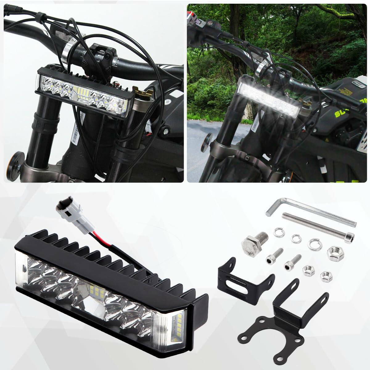 JESTOP LED Headlight Kit for Sur-Ron Segway Black Plug & Play
