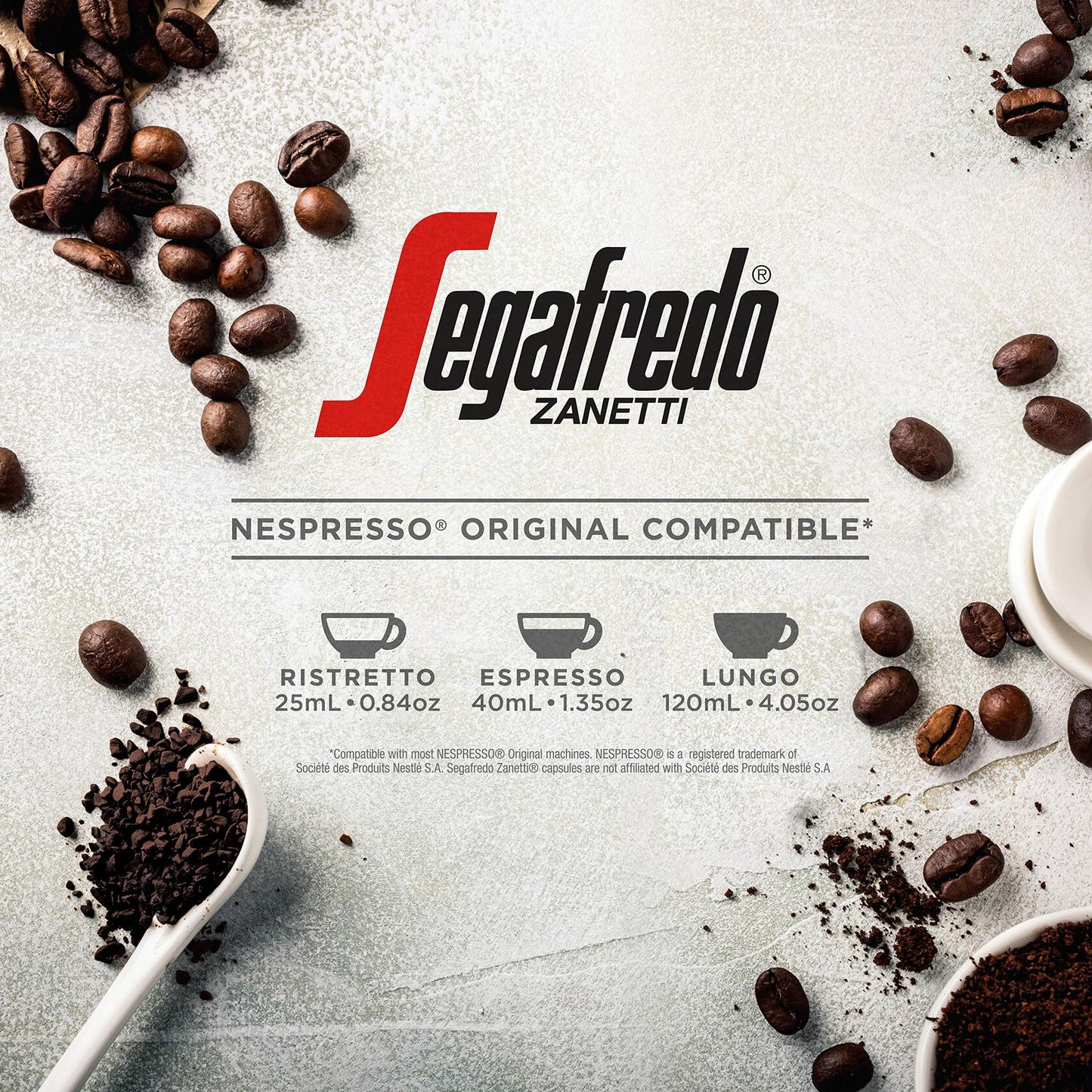 BestBy11/25 Segafredo Encore Espresso 10ct Nespresso Capsules Intensity 10