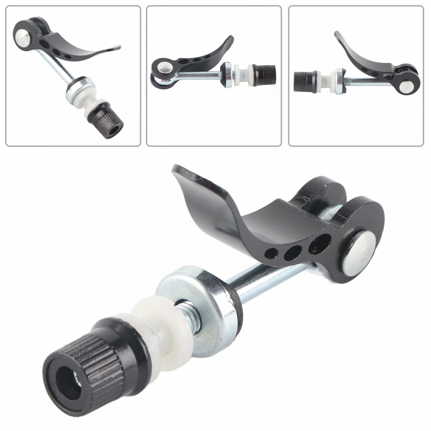 Sunicon Bicycle Seat Post Clamp Quick Release Lever Alloy Black