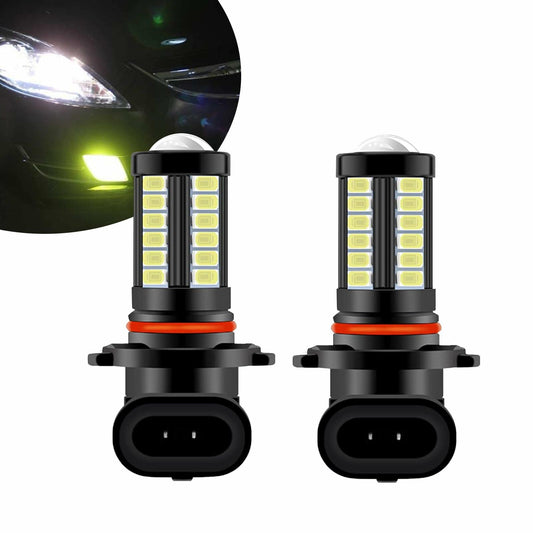 GKmow 2-Pack 9006 LED Fog Light Bulbs 6500K White 2800 Lumens Super Bright