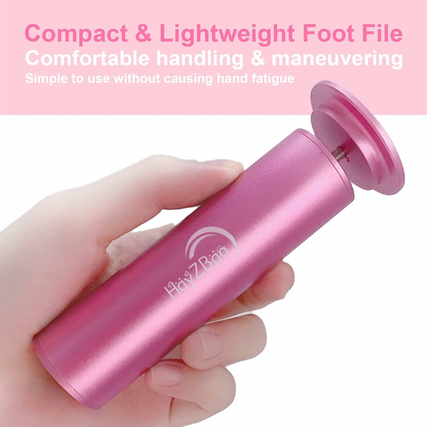 [Like_new] HayZBao Electric Foot File Callus Remover Matte Purple with 60 Sandpaper Discs