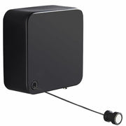 Retractable Clothesline Indoor Wall Mount 11.5ft Black Stainless Steel