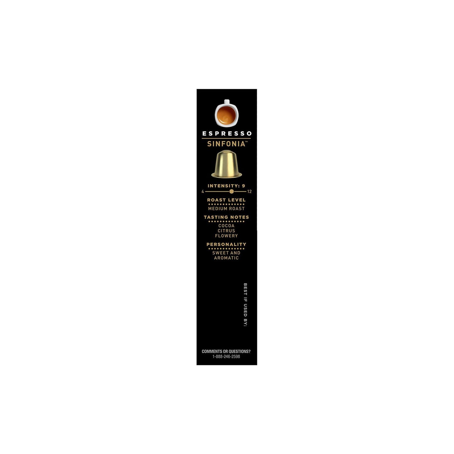 BestBy11/25 Segafredo Zanetti Sinfonia Espresso Capsules 10ct Medium Roast