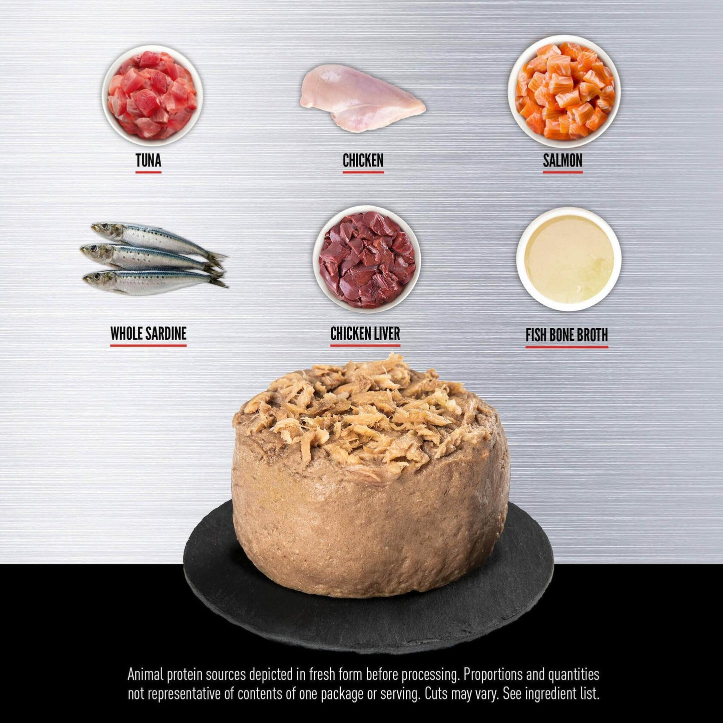 BB01/27 ORIJEN Tuna Salmon Beef Adult Wet Cat Food 3oz Case of 24 WholePrey
