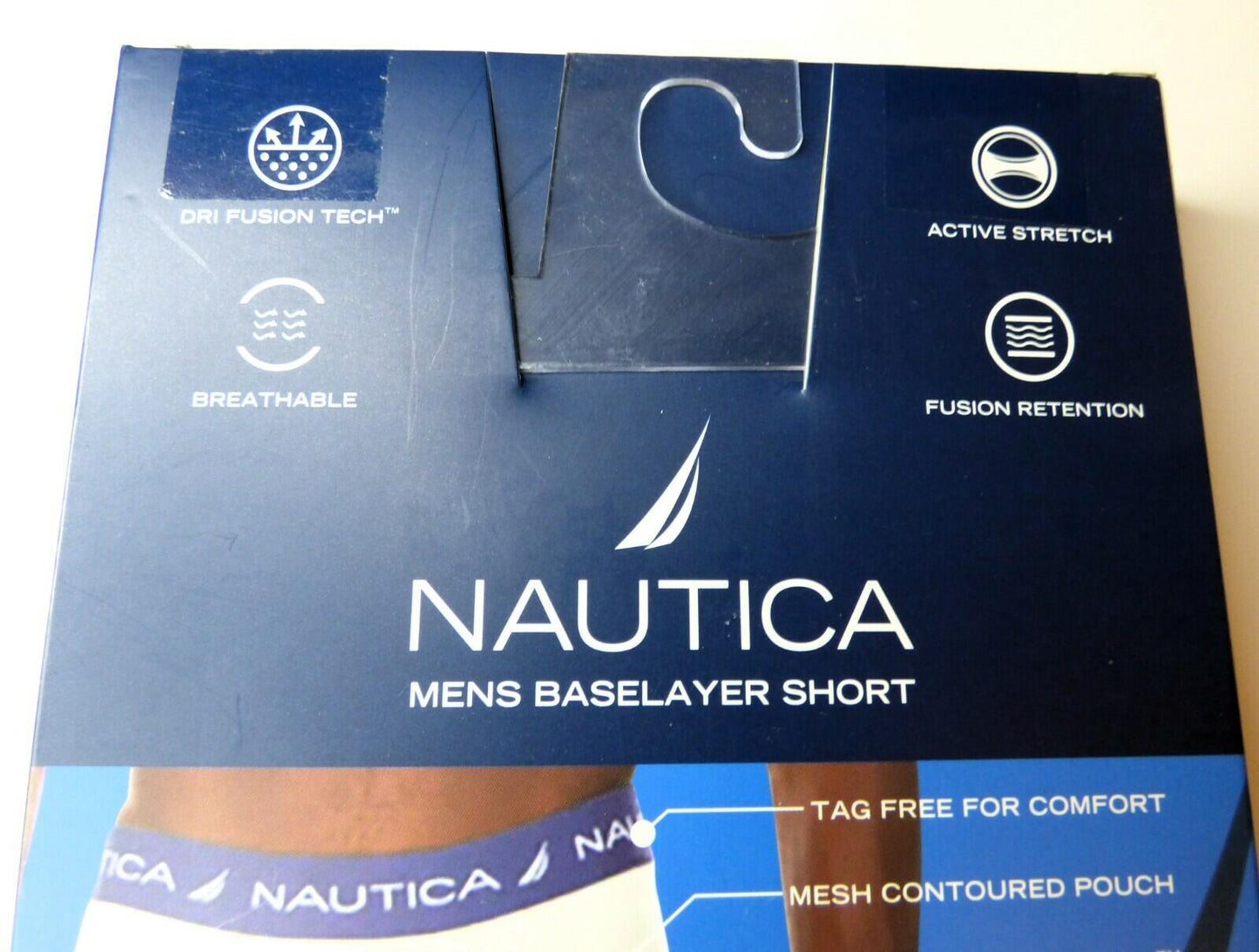 Nautica Men's 3 Pack Small Cotton Stretch Classic Boxer Briefs Underwear