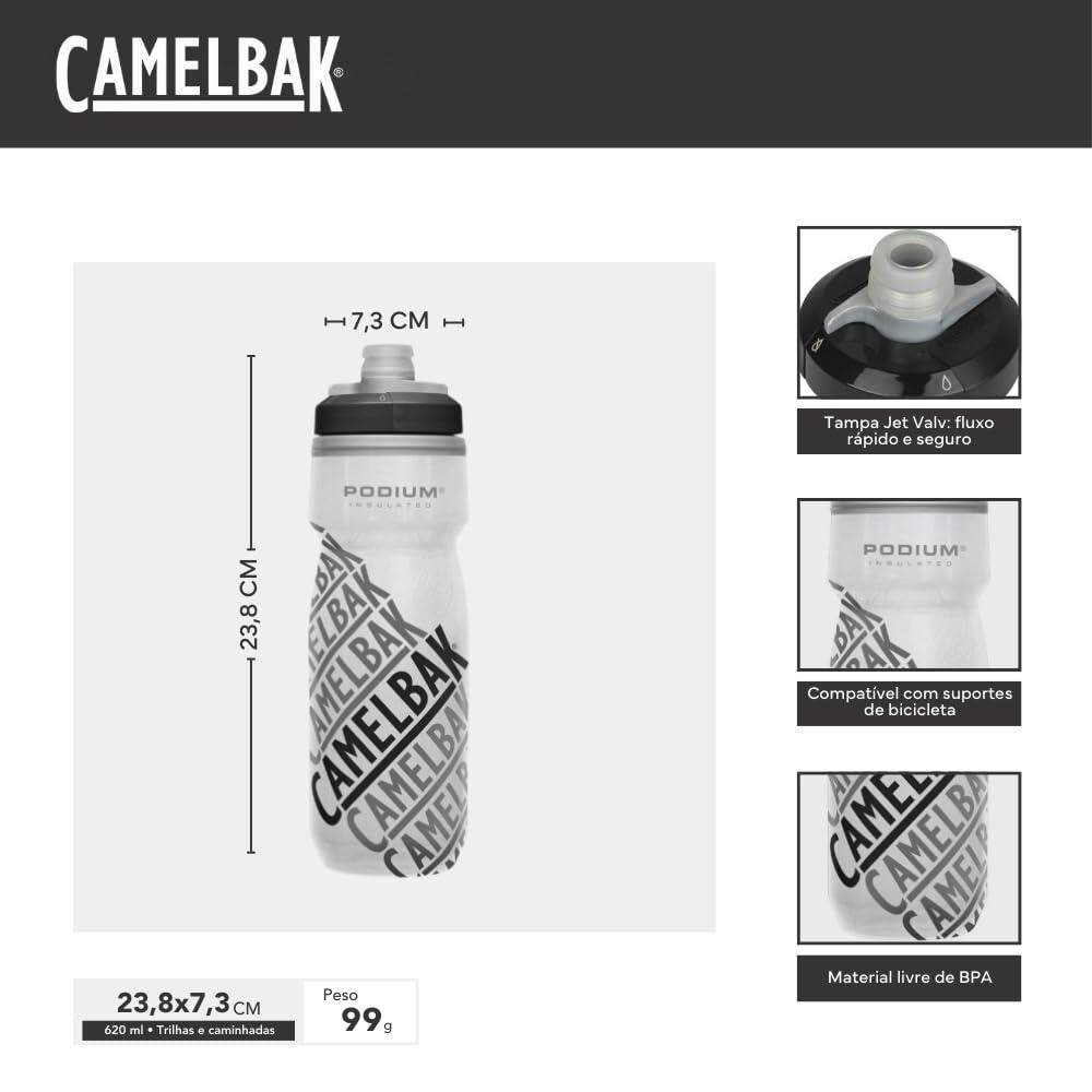 CamelBak Podium Chill 21oz Insulated Bike Water Bottle - Easy Squeeze