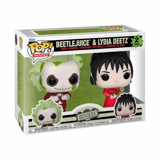 Funko Pop! Beetlejuice & Lydia Deetz 2-Pack Vinyl Figures - New