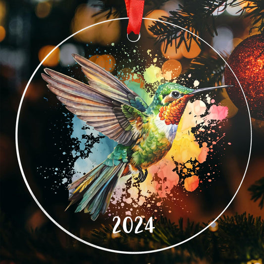 Hummingbird Christmas Tree Ornament - Holiday Decor, Perfect Xmas Gift