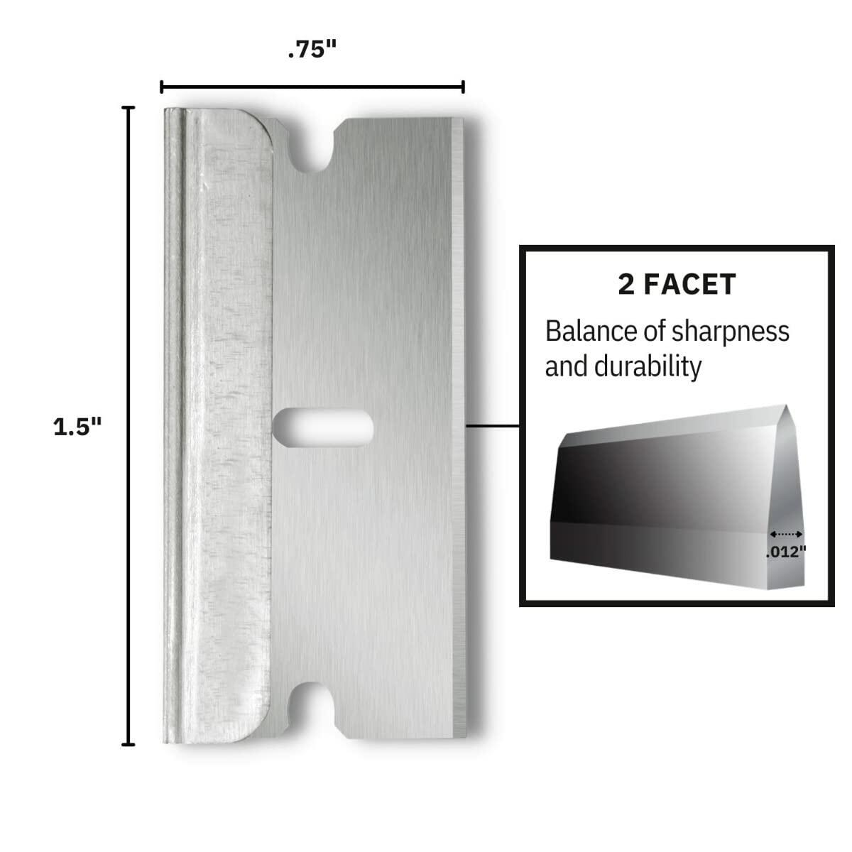 American Line 100-Pack Single Edge Razor Blades Heavy Duty 0.012 Steel