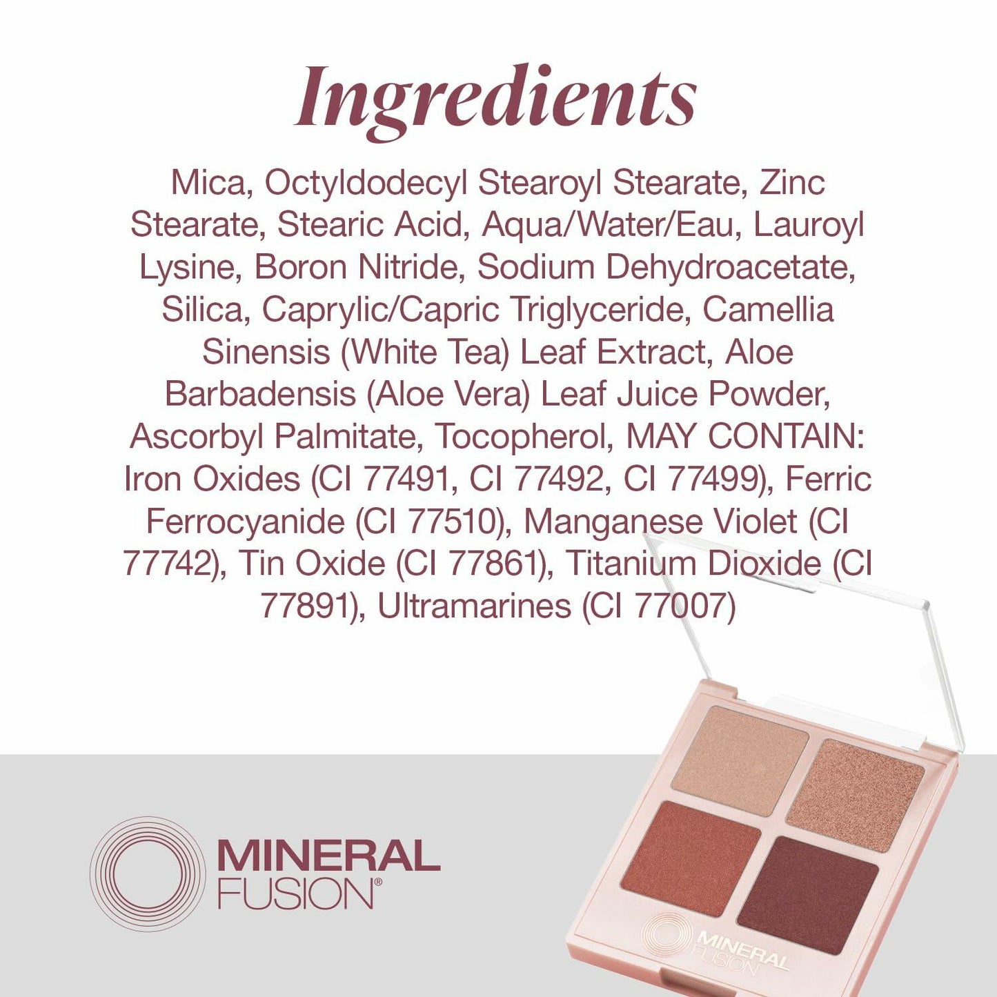 Mineral Fusion Speakeasy Refillable Eyeshadow Palette 0.25 oz New