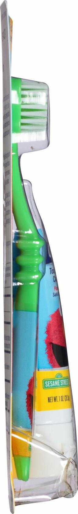 Orajel Baby Elmo Tooth & Gum Cleanser with Toothbrush Apple Banana 1oz New