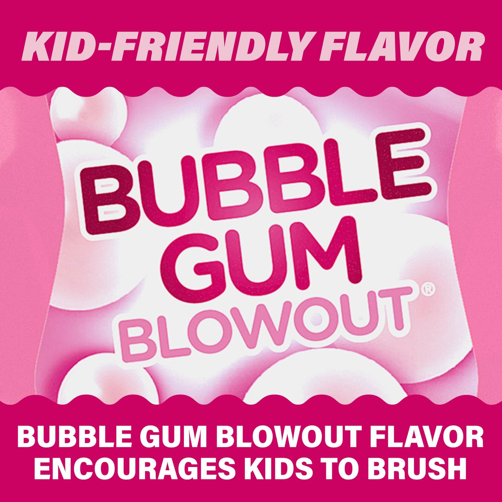 ACT Kids Anticavity Fluoride Toothpaste Bubble Gum Blowout 4.6 oz New