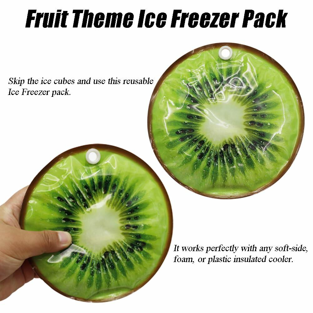 I Freezer Packs 4PCS Gel Ice Packs Reusable for Kids Cooler Lunchbox Pain Relief