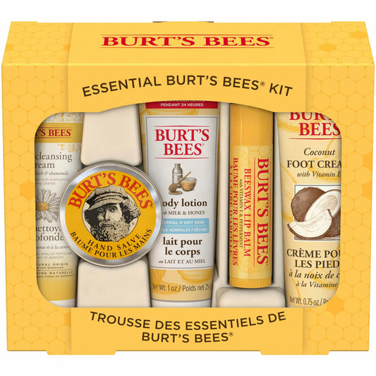 Burt's Bees Essential Everyday Beauty Set - 5 Travel Size Products Gift Set