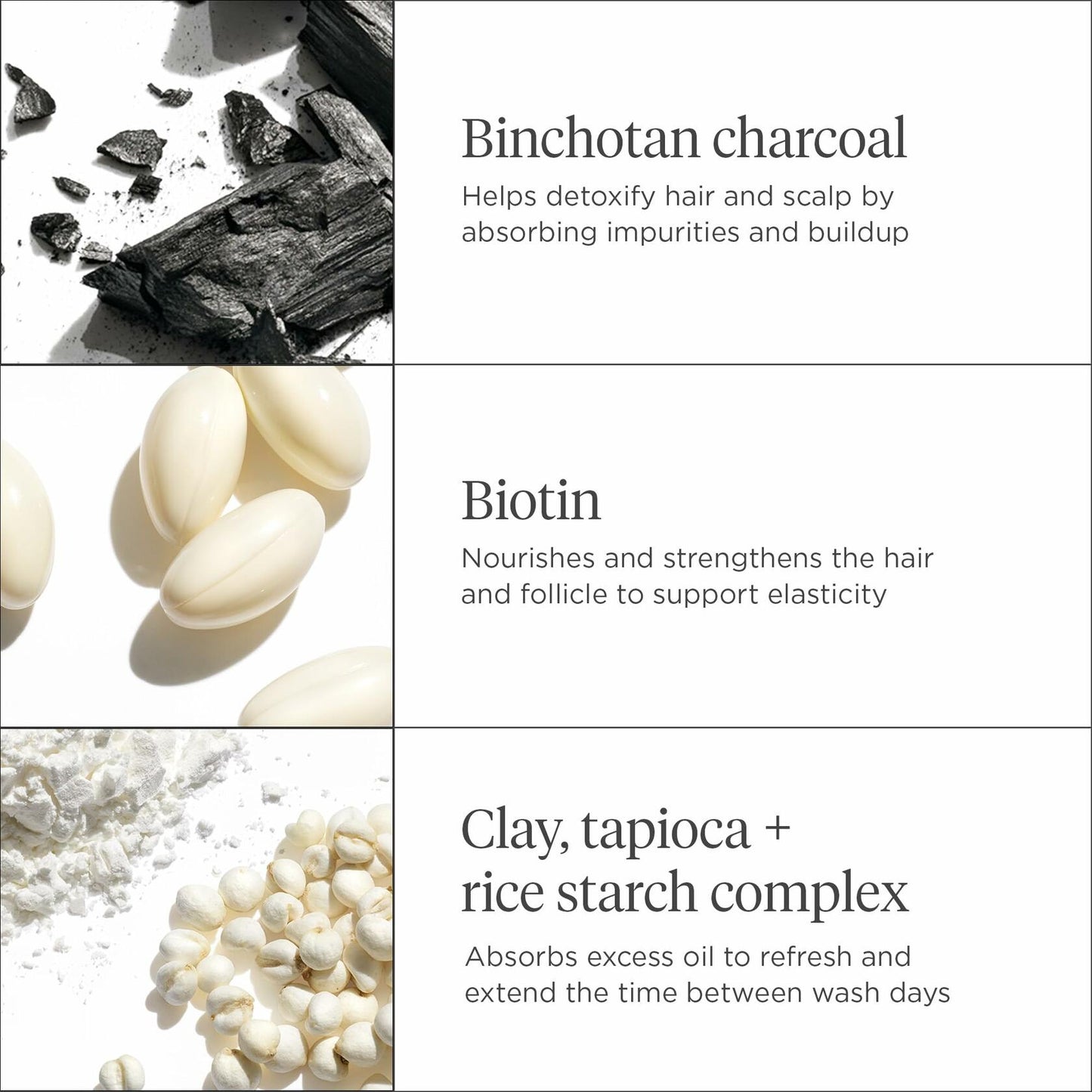 Briogeo Scalp Revival Charcoal + Biotin Dry Shampoo Vegan 1.7 oz New