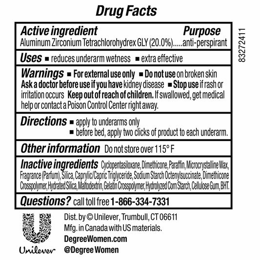 Degree Women Clinical Antiperspirant Deodorant Stress Control 1.7oz