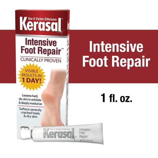 Kerasal Intensive Foot Repair Ointment 1 oz Heals Cracked Heels Dry Skin