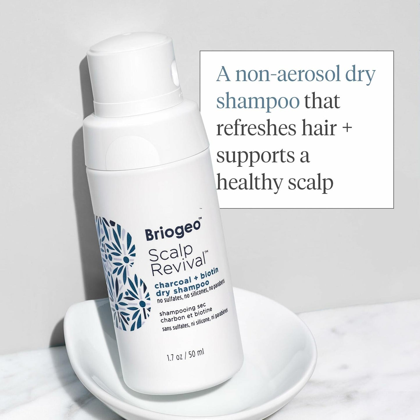 Briogeo Scalp Revival Charcoal + Biotin Dry Shampoo Vegan 1.7 oz New