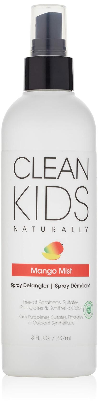 Clean Kids Naturally Mango Mist Spray Detangler 237ml Leave-In Conditioner